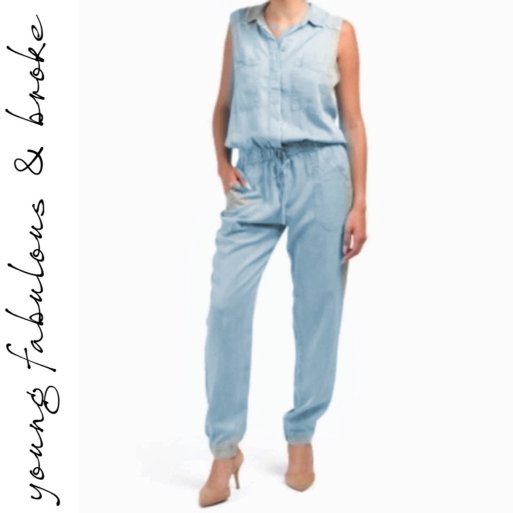 Revolve x YF&B Acid Blue Women’s Jumpsuit S